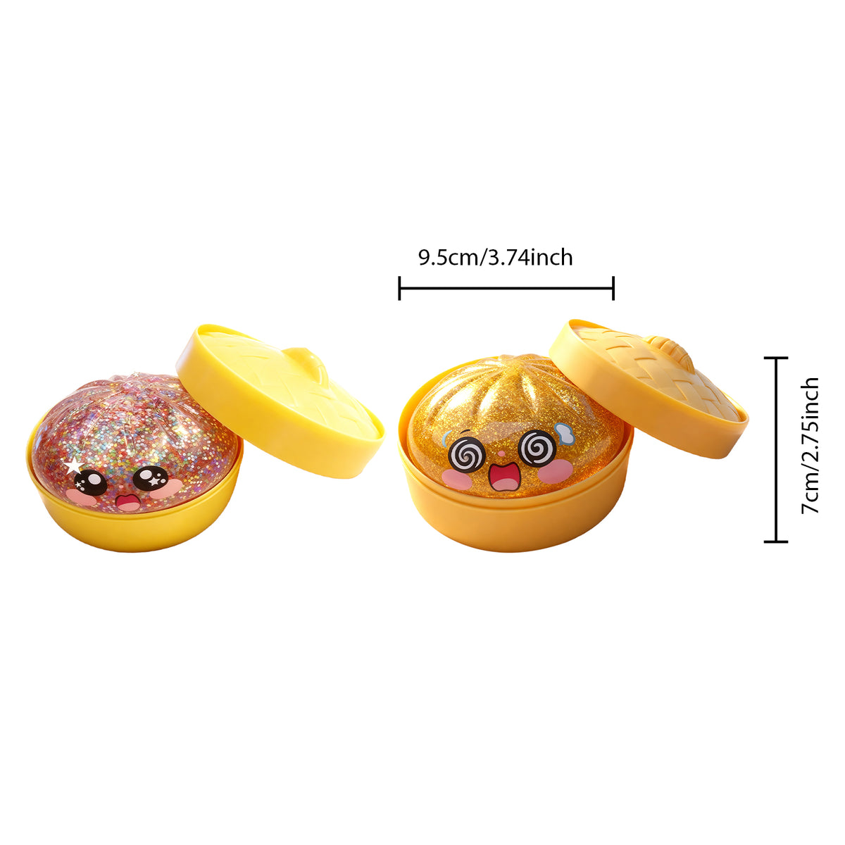 Colorful squeeze stress toy at Sam's Toy World Ahmedabad, featuring a shiny glittery design for anxiety relief