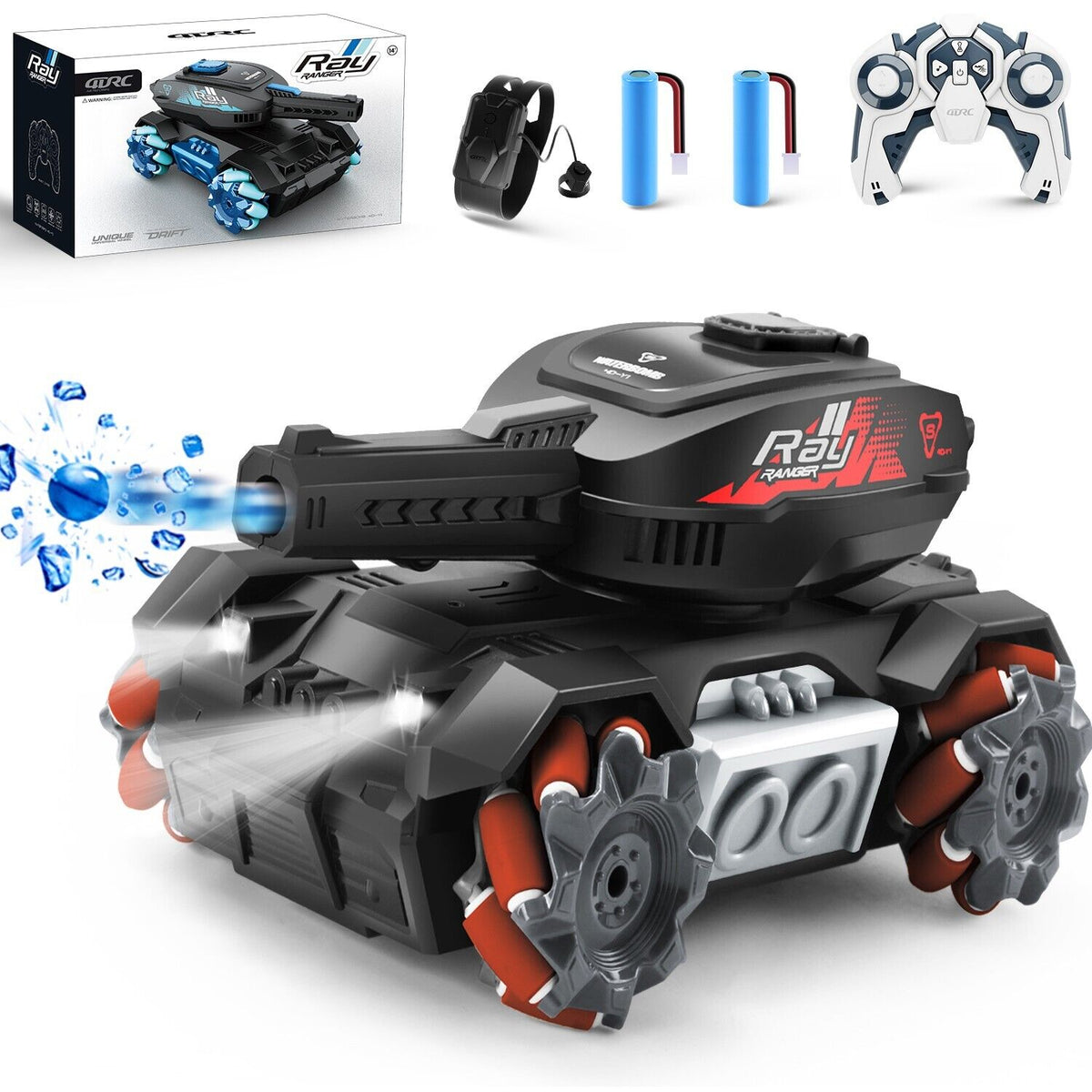 Sam's Toy Y1 RC Tank Shooting Gesture Sensing RC Stunt Car with Light Music, designed for ages 6 and up