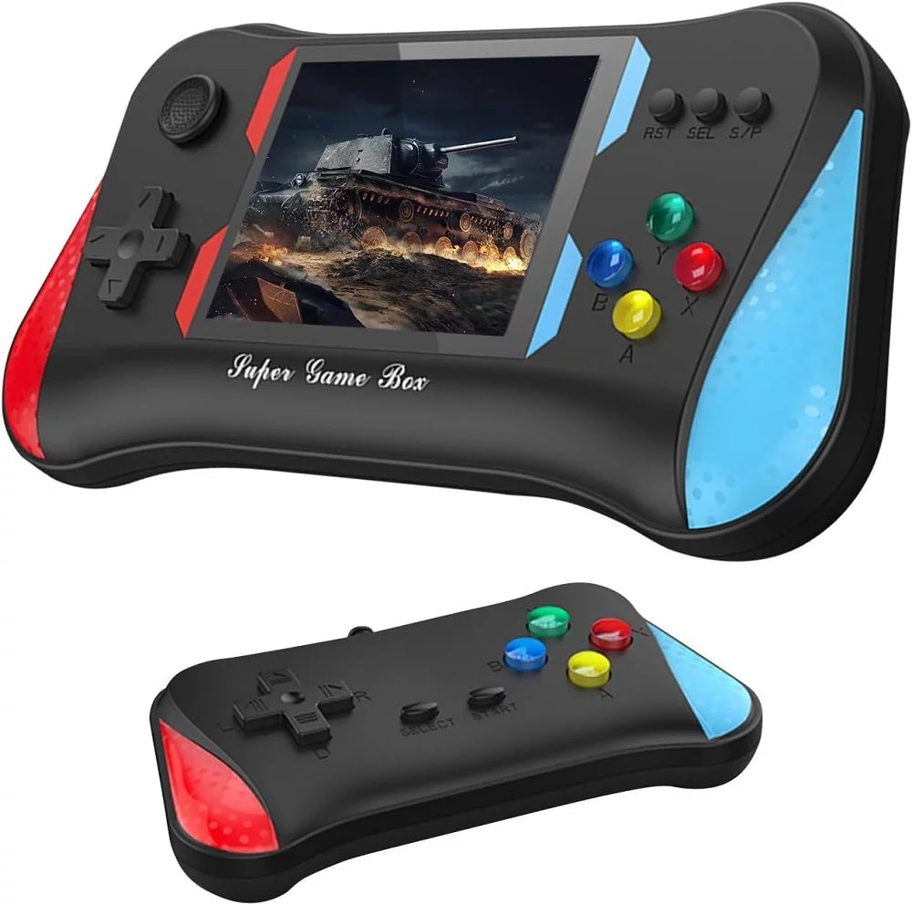 Retro gaming console with 3.5-inch display and two-player capability from Sam's Toys to buy retro gaming console Ahmedabad Console X7M