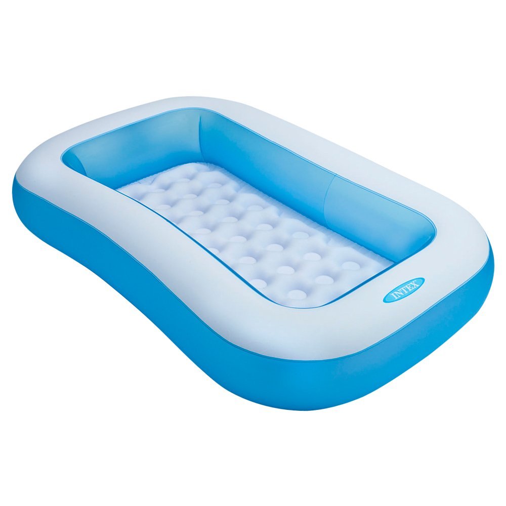 Intex 6 feet kids inflatable pool in blue, top view, perfect for outdoor fun in Ahmedabad by Sam's World Stores