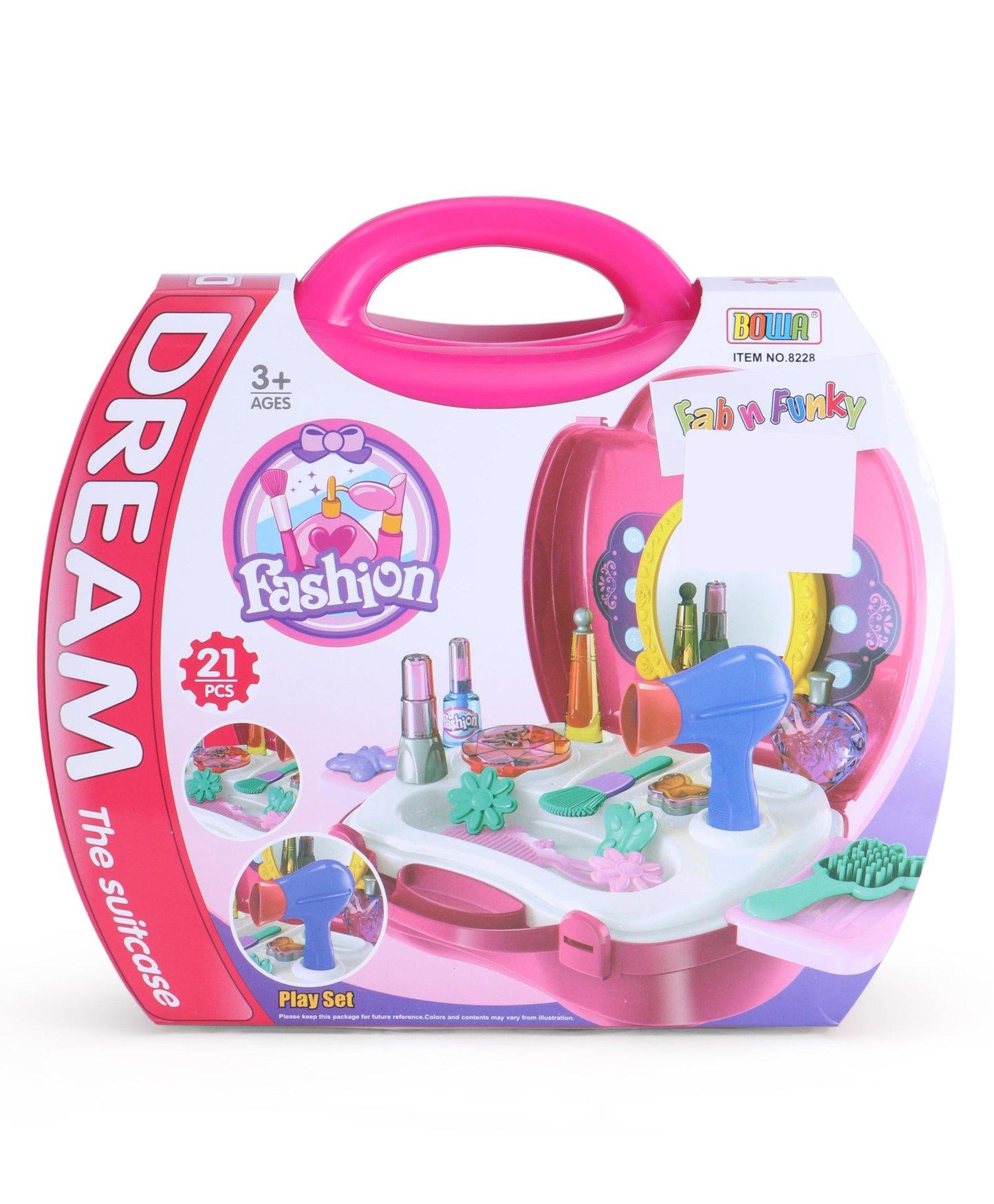 Buy samstoy Fashion Beauty Set 21 Pieces for girl- Pink bag - sams toy world shops in Ahmedabad - call on 9664998614 - best kids stores in Gujarat - Near me - discounted prices