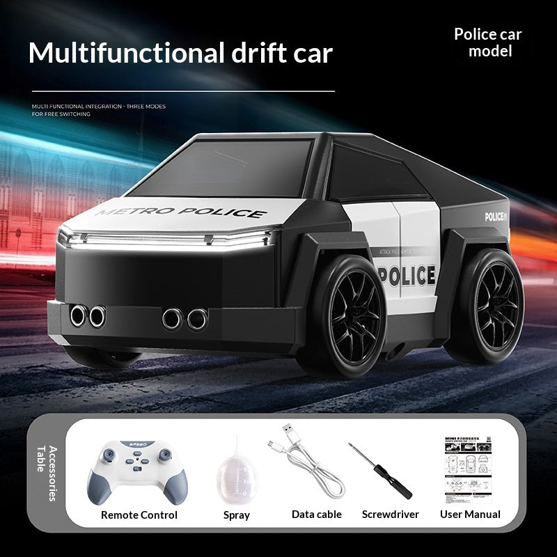 Sam's Toy World Police Car Model with Remote Control for Kids, perfect for ages 5 and up, featuring smart electric vehicle charging