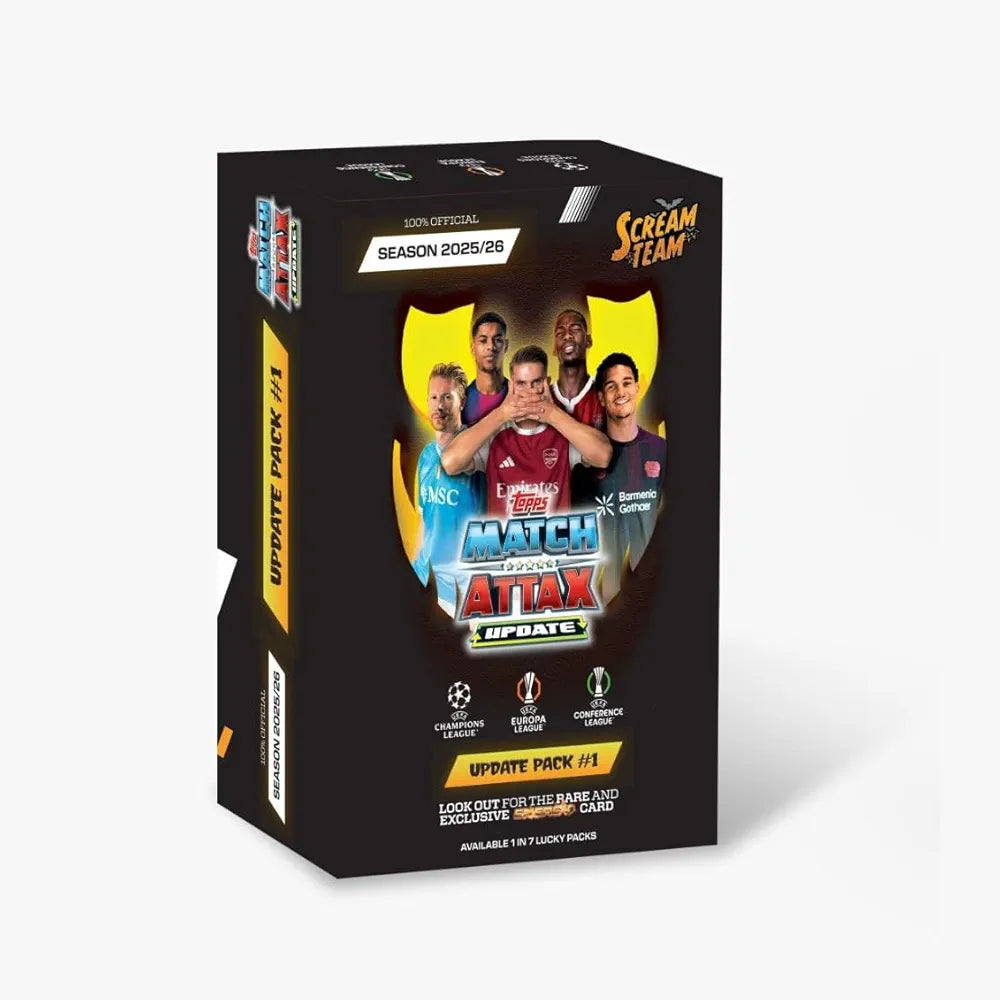 TOPPS Match Attax Update Pack #11, featuring soccer sports trading cards for collectors and fans