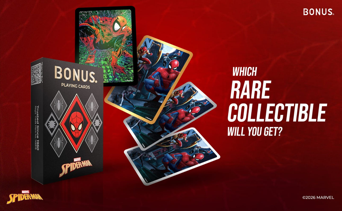 Spiderman Solitaire Card Game Playing Cards with vibrant illustrations, featuring collectible Marvel designs