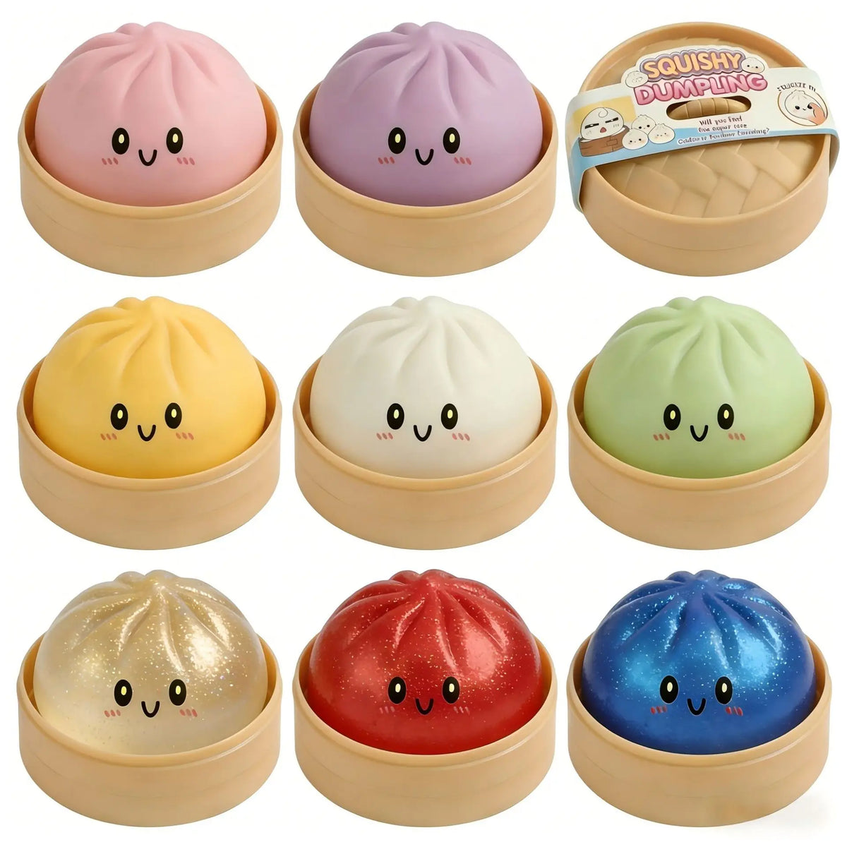 Sam's Toy World squishy toy Dumpling Bun Toy in assorted colors for ages 3 and up