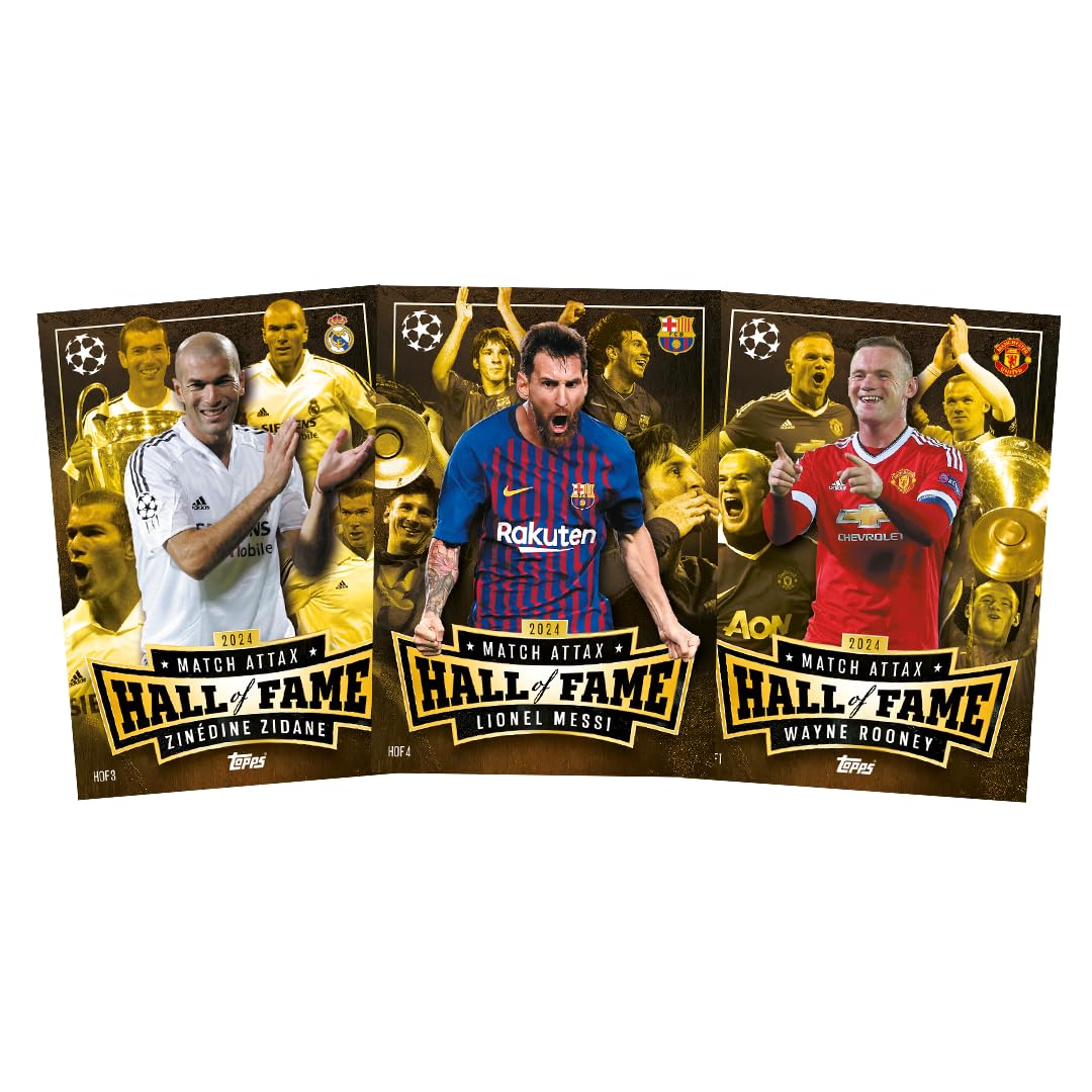 TOPPS Match Attax smart game pack online India featuring Hall of Fame cards of Zidane Messi and Wayne Rooney