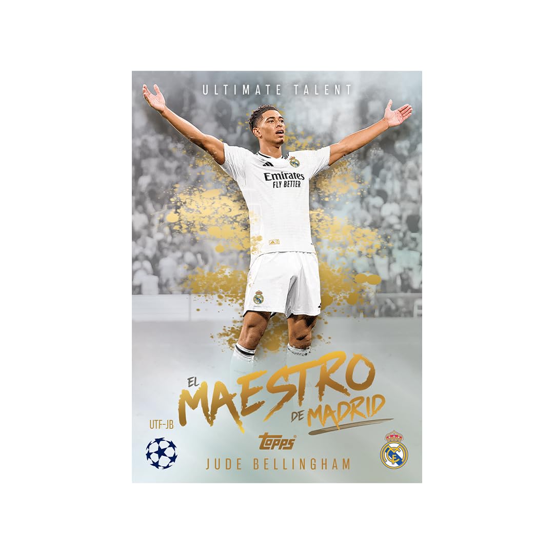 Topps Match Attax smart game pack card featuring Jude Bellingham titled El Maestro de Madrid buy Match Attax smart game pack online India