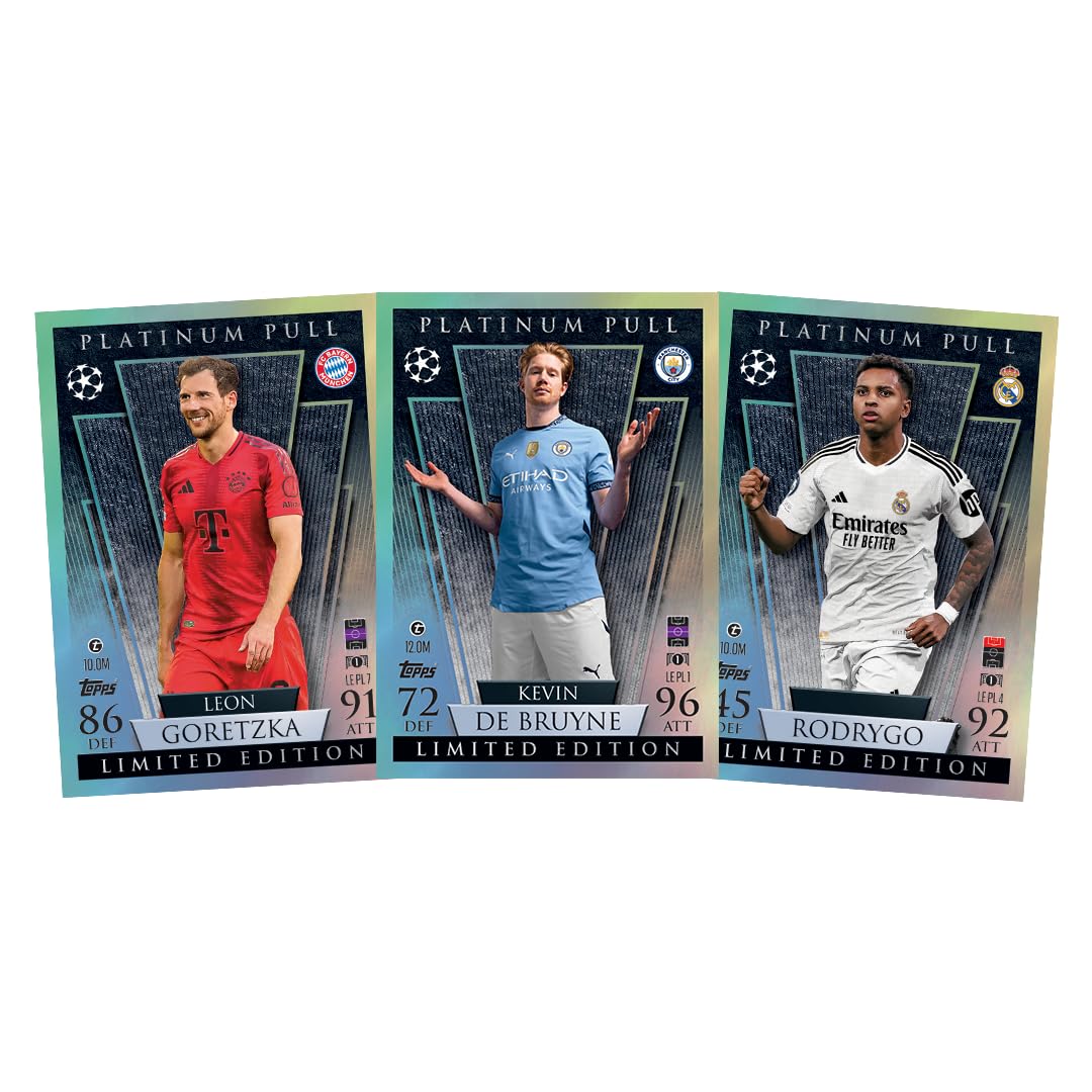 TOPPS limited edition Match Attax smart game pack online India featuring football player cards Goretzka De Bruyne and Rodrygo