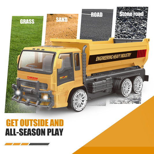 Sam's Toy World Yellow Dump Truck Toy for Kids with Off-Road Capabilities, Ideal for Outdoor Play