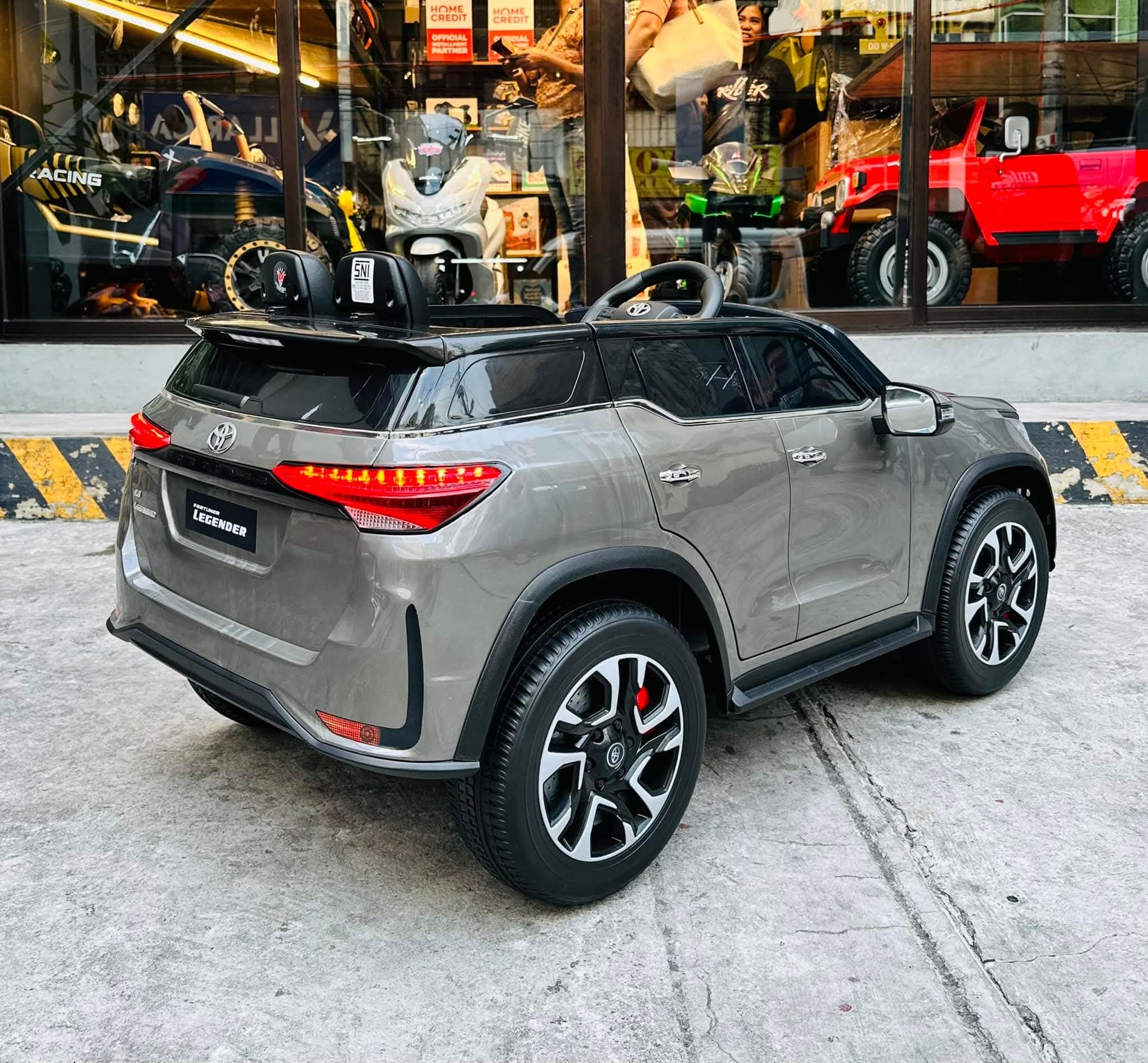 Toyota Fortune licensed ride-on car for kids Ahmedabad with sleek design and stylish wheels