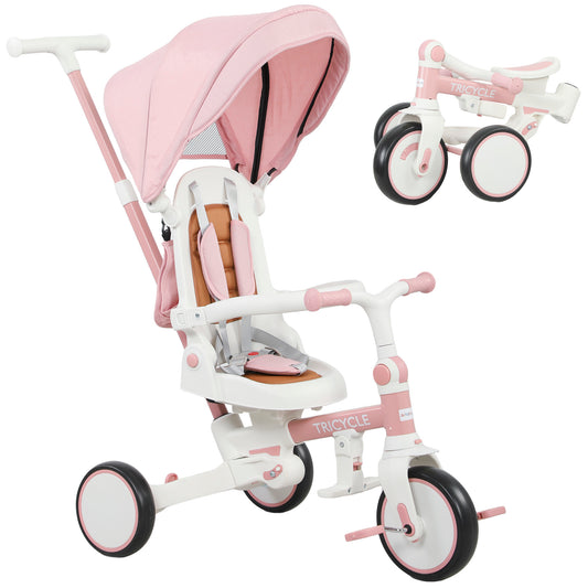 Sam's Toy World Trick Tricycle in Pink with Parent Controller Canopy for Toddlers in Ahmedabad