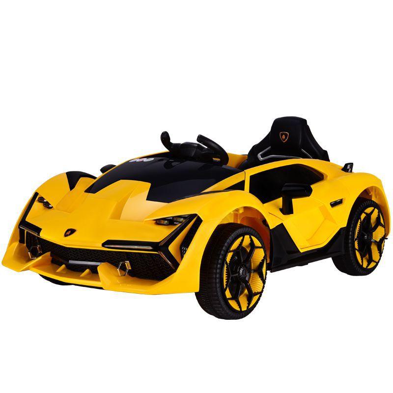 Battery operated Luxurious Yellow Lamborghini Racing Electric Car For Kids | Make in Gujarat