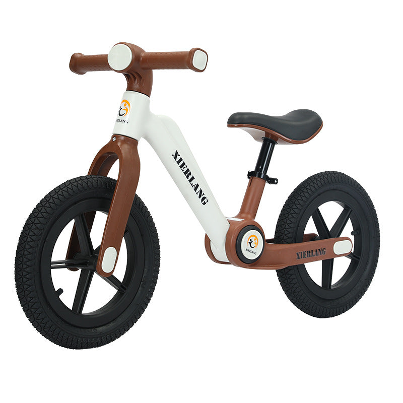 Brown and white bike balance kids bike Sam's World Ahmedabad for ages 2-5 from Sam's Toy World