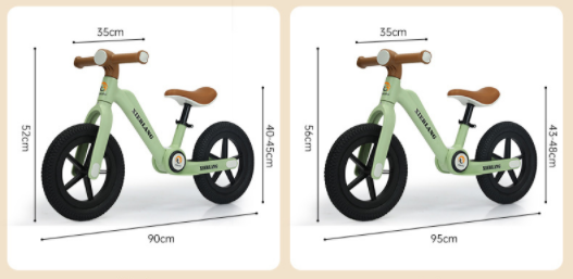 Bike balance kids bike Sam's World Ahmedabad in green for toddlers aged 2 to 5, available at Sam's Toy World