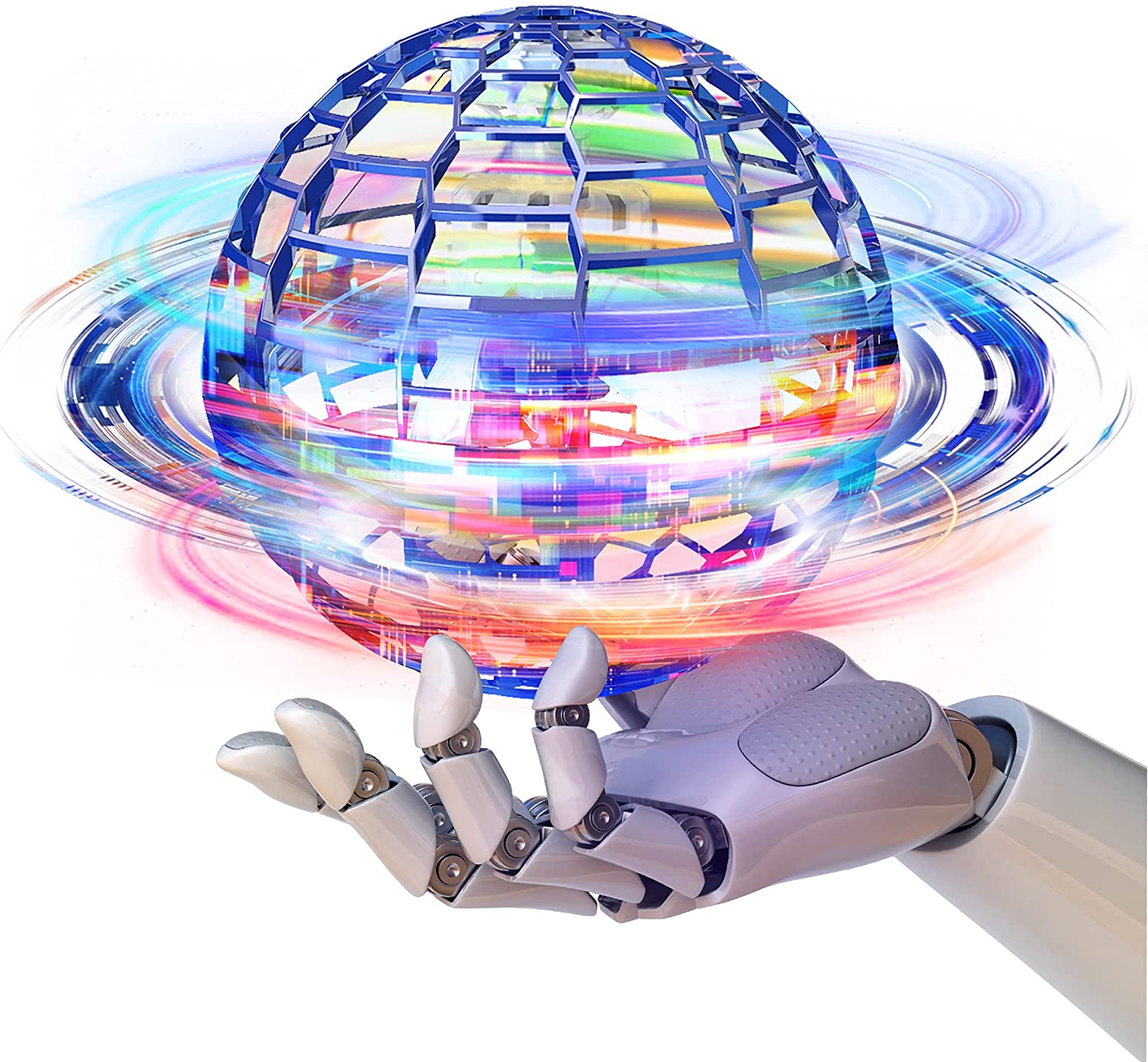 Buy Flying Ball Flynova PRO Kids Toy Spinner MINI UFO Hand Controlled Drone ball 360° Spin with light charging - sams toy world shops in Ahmedabad - call on 9664998614 - best kids stores in Gujarat - Near me - discounted prices