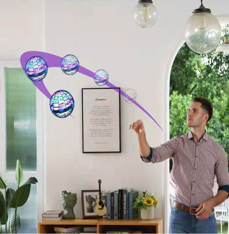 Buy Flying Ball Flynova PRO Kids Toy Spinner MINI UFO Hand Controlled Drone ball 360° Spin with light charging - sams toy world shops in Ahmedabad - call on 9664998614 - best kids stores in Gujarat - Near me - discounted prices