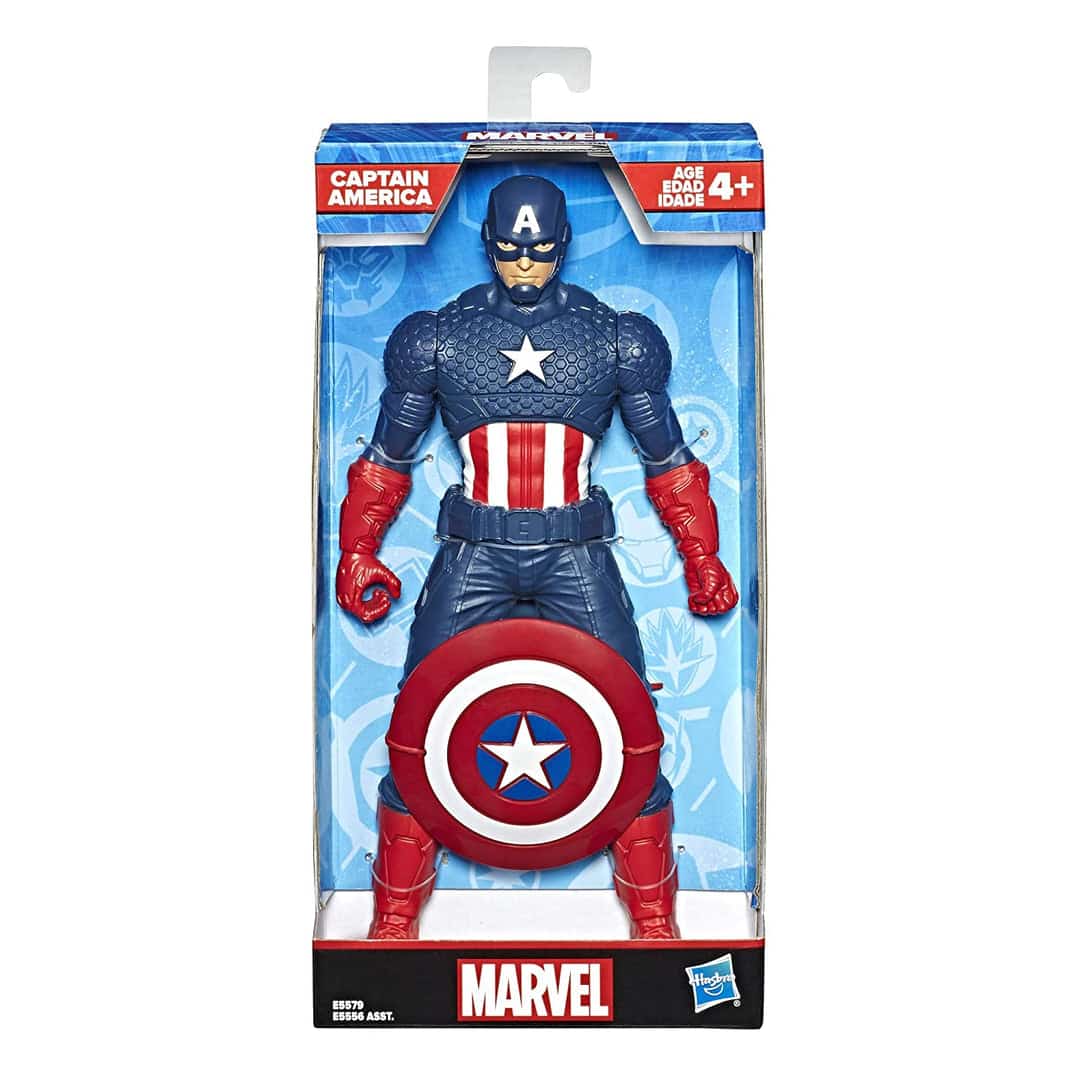 Marvel Captain America 9.5" Inches Action Figure (original Hasbro) (2023) Ages 4+ With isi mark Brand New - samstoy.in
