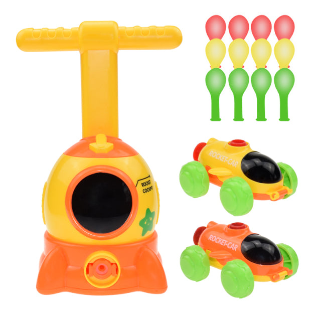 NEW Rocket Balloon Launch Tower Toy Puzzle Fun Education Inertia Air Power Balloon Car Science Experimen Toys for Children Gift samstoy.in Sams toy world Ahmedabad 