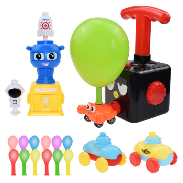 NEW Rocket Balloon Launch Tower Toy Puzzle Fun Education Inertia Air Power Balloon Car Science Experimen Toys for Children Gift samstoy.in Sams toy world Ahmedabad 