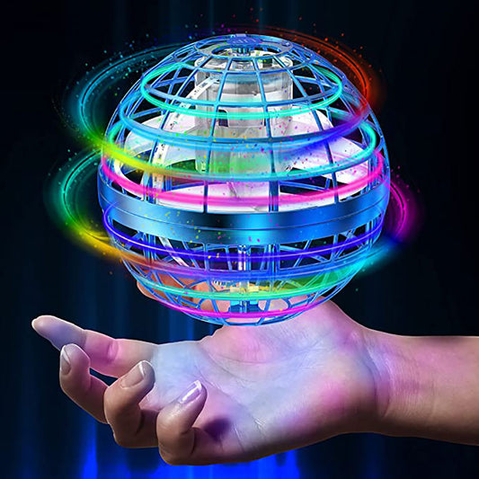 Flying ball toy with colorful lights, ideal for ages 6 and up from Sam's Toy World