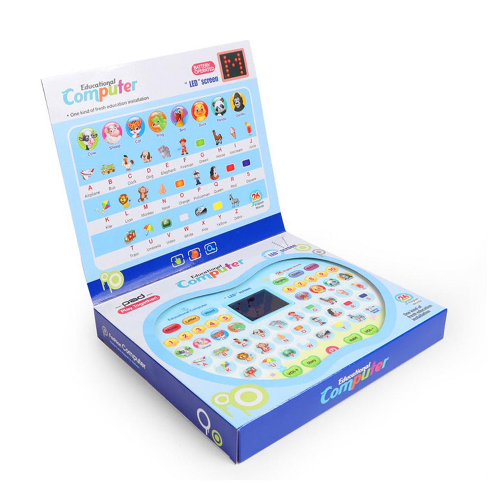 Montessori educational toys Interactive Learning Computer in Blue for ages 3 and up from Sam's Toy World